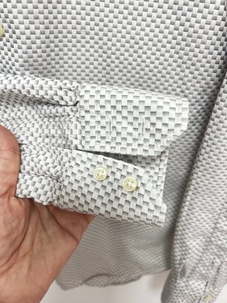 Camisa italiana Mastei Ferretti gris y blanca