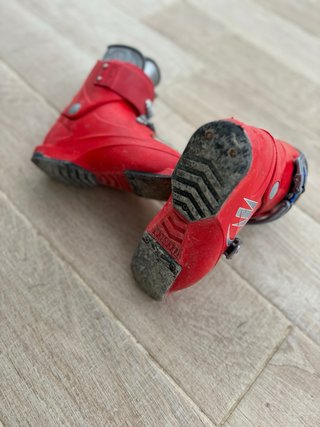 Botas de esquí Tecnica niño rojas
