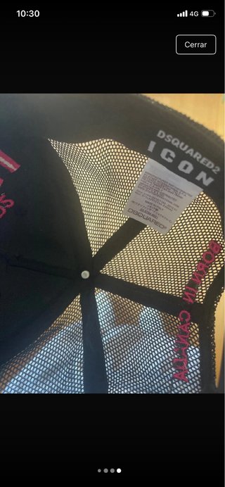 Gorra DSQUARED2 ICON Negra y Rosa