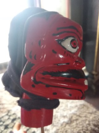 Cabeza de marioneta Wayang Golek grande