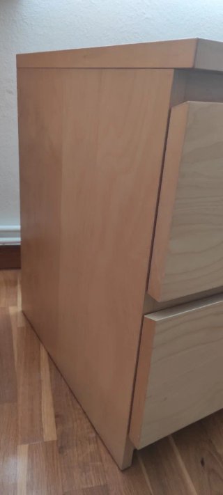 Mesita de noche Ikea madera