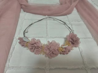 Fajín y corona comunión flores