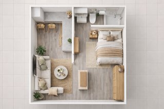 Casa modular prefabricada plegable