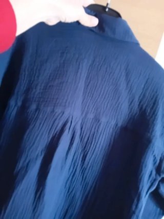 Camisa Camicia cotone blu