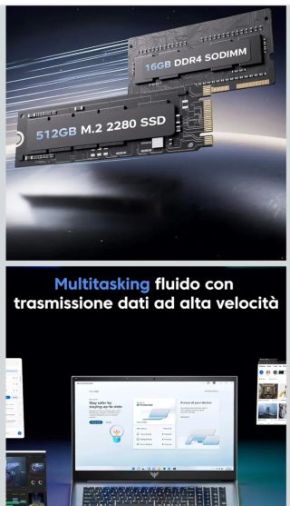 Portátil Tivique 18.5 FHD IPS