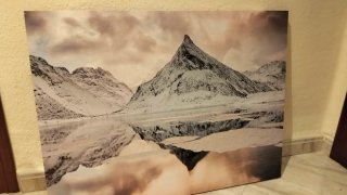 Cuadro Montaña Nieve Reflejo