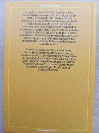 Creación. Gore Vidal. Novela histórica, dos tomos.