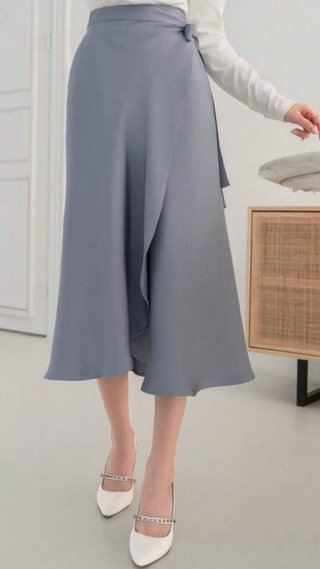 Falda gris cruzada talla única SIN ESTRENAR