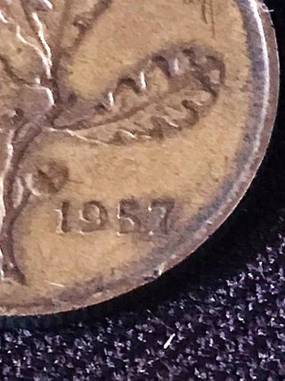 20 Lire 1957 italia - Errore di stampa