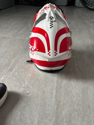 Casco Scorpion EXO-R1 Motocross Rojo Blanco