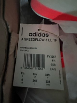 Botas fútbol Adidas X Talla 38.5 Nuevas