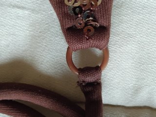 Costume Tezik paillettes oro e marrone