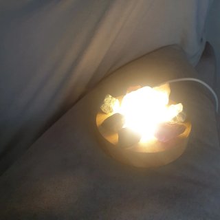 Lámpara de Chakras con Cristales Naturales