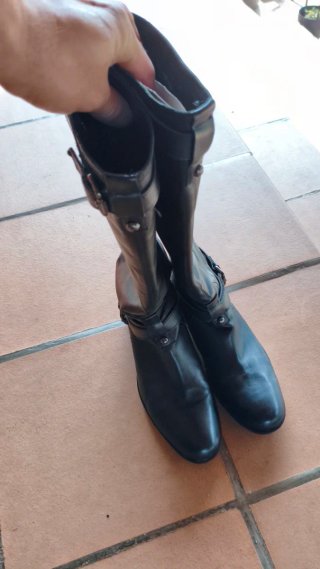 Botas de cuero Farrutx negras talla 38