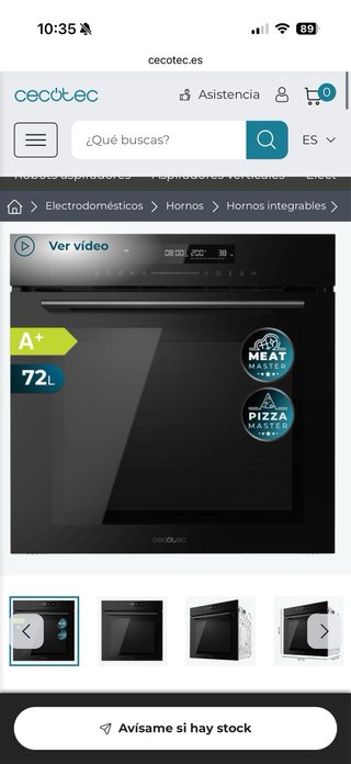 Horno Integrable Cecotec Bolero Hexa SM406000