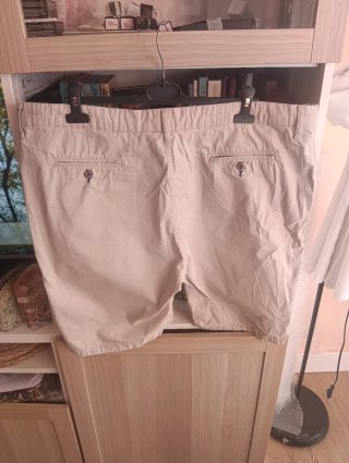 Pantalones cortos hombre beige