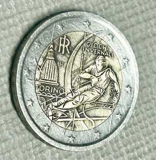 Moneda 2€ Italia Torino 2006