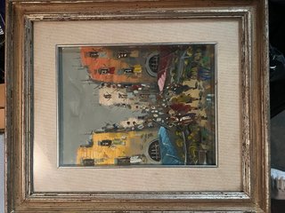 Quadro con cornice dorata