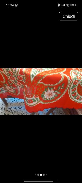Tovaglia natalizia con disegno paisley