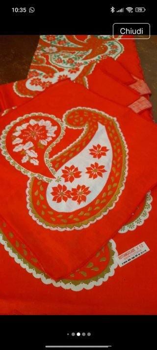 Tovaglia natalizia con disegno paisley