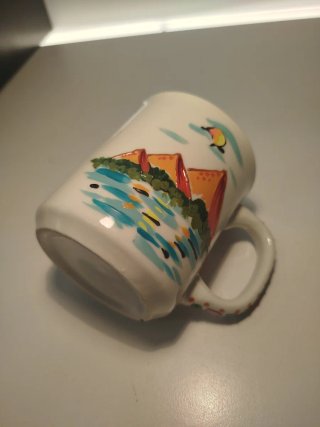 Tazza ceramica stile egiziano