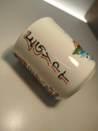 Tazza ceramica stile egiziano