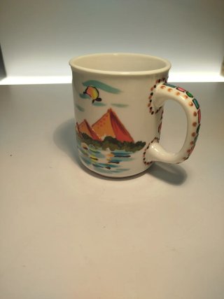 Tazza ceramica stile egiziano