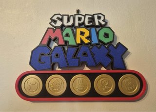 Expositor monedas Super Mario Galaxy