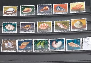 (nu387/392a)Papua definitive ac.50% 1961/1984 (nu