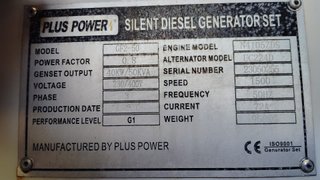 Generador Plus Power 50 kva Nuevo (Ref: 132)