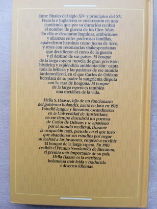 El bosque de la larga espera. Hella S. Haasse.