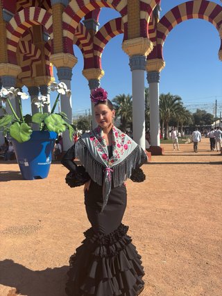 Vestido de gitana negro con detalles