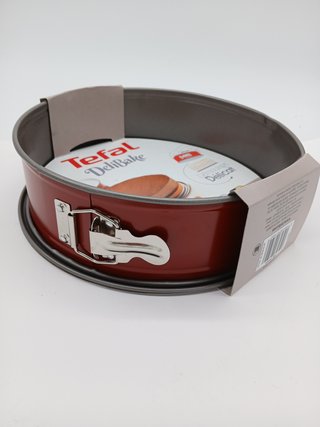Tefal Delibake J16413 Molde tarta redondo 25 cm, forma redonda desmontable y con gran fondo, revestimiento antiadherente, fácil