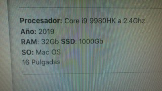 MacBook Pro 16 i9