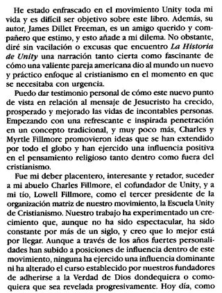 UNITY. INTERPRETACIONES ESPIRITISTAS DE LA BIBLIA