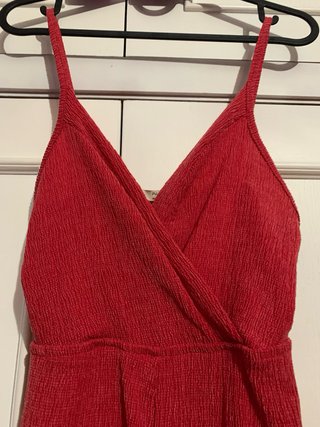 Mono rojo coral tirantes