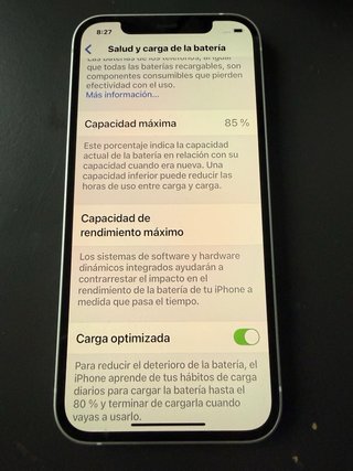 iPhone 12 128GB Blanco 85% Salud Batería