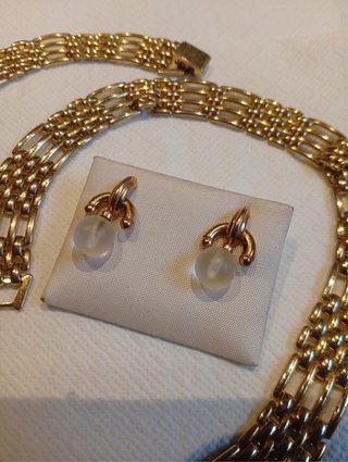 Lote Vintage Gargantilla y Pendientes vintage