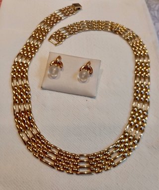Lote Vintage Gargantilla y Pendientes vintage