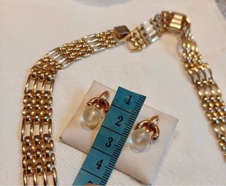 Lote Vintage Gargantilla y Pendientes vintage