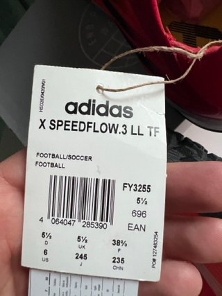 Botas fútbol Adidas X Speedflow 38.5 TF Nuevas