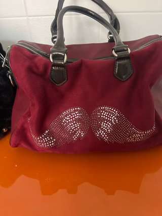 Lote 2 Bolsos Mujer Negro y Rojo