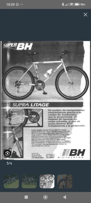 Bicicleta de montaña con alforjas