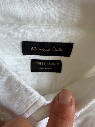 Camisa Massimo Dutti Blanca hombre