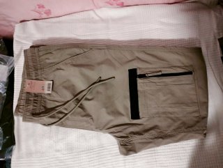 Pantalón cargo hombre jogger verde verano holgado