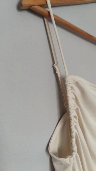 Top fluido tirantes beige
