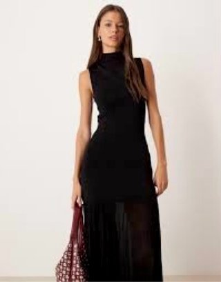 Vestido largo negro fiesta