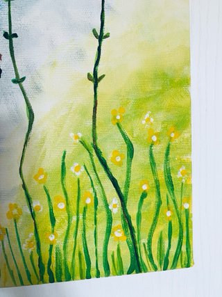 Quadro papaveri fatto a mano Nuovo