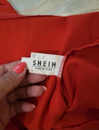 Tubino rosso Shein donna