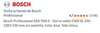 Sierra de sable Bosch profesional
